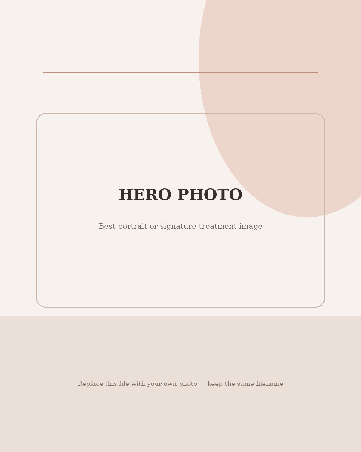 Hero photo placeholder